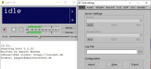 Butt software gratuito codificador streaming radio Icecast